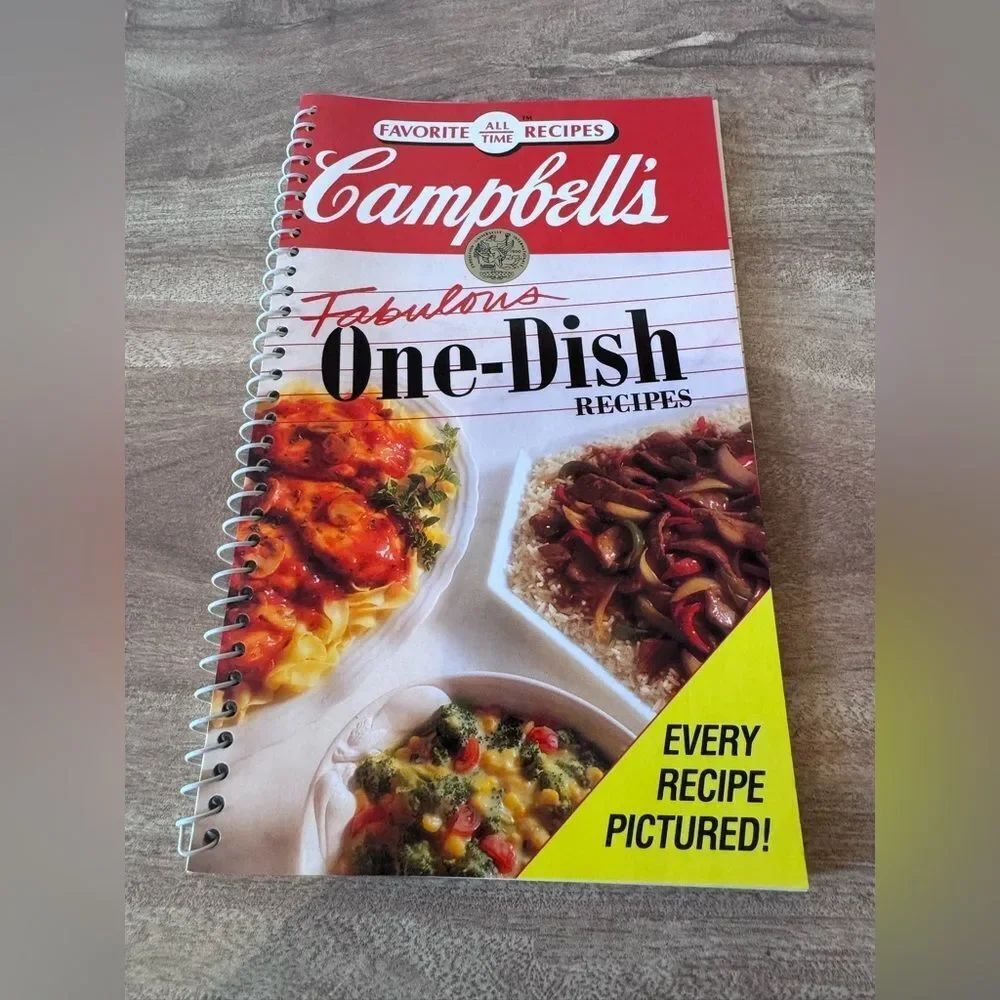 Campbells Fabulous One Dish Recipes Cookbook 1992 Favorite All Time Spiral